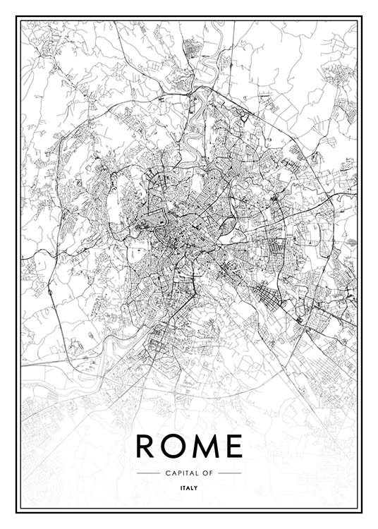 Rome Map Poster