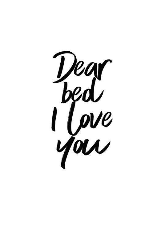 Dear Bed Affiche
