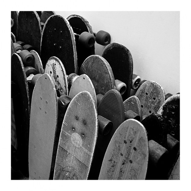 Rows Of Skateboards Affiche