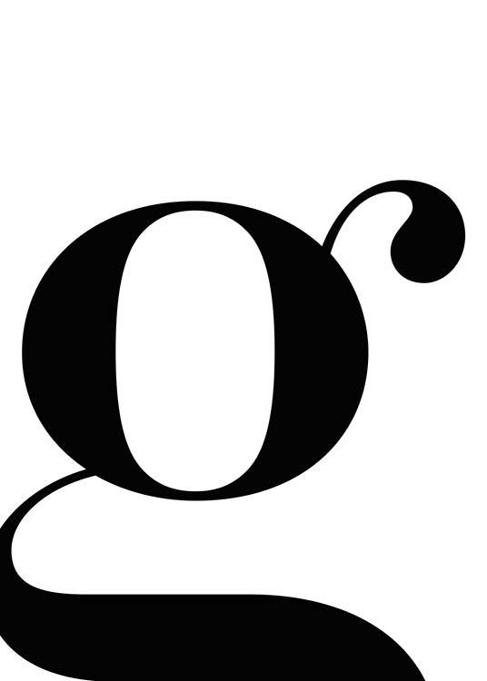 Letter G Poster