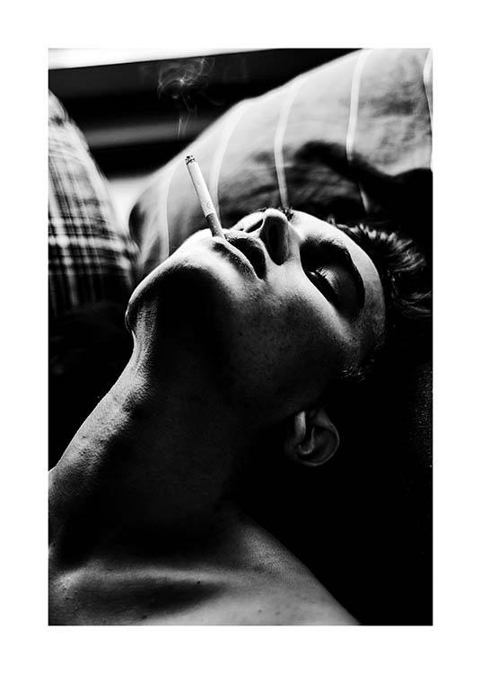 Smoking In Bed Affiche