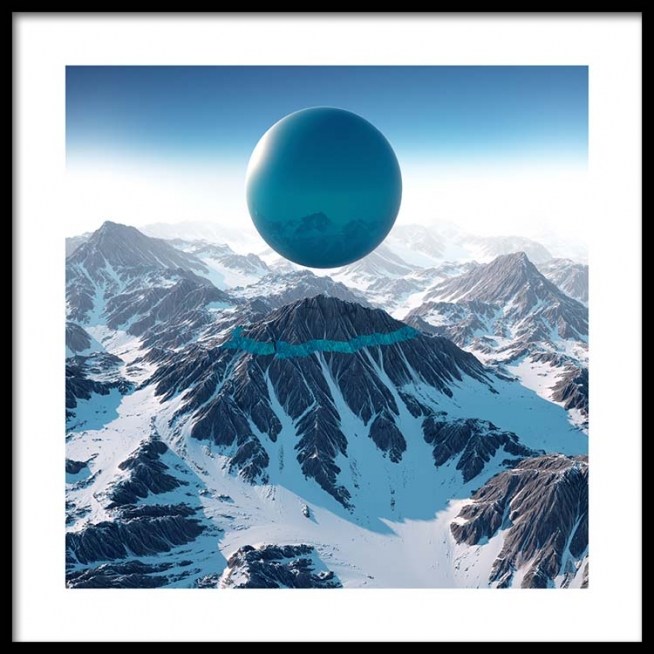 Blue Balloon Cloud Poster / Arte presso Desenio AB (3460)