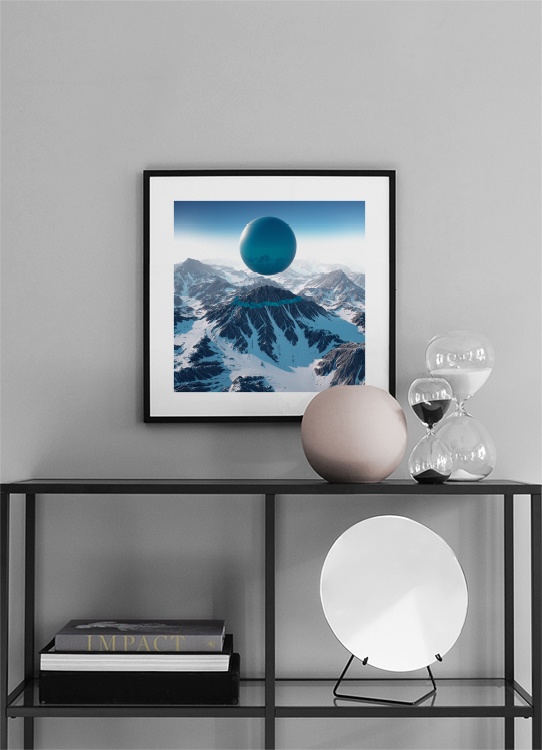 Blue Balloon Cloud Poster / Arte presso Desenio AB (3460)