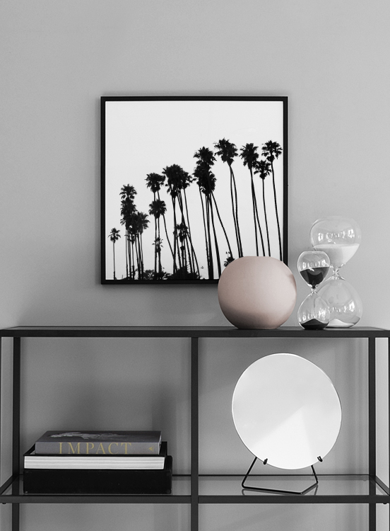 Venice Beach Palm Trees No1 Poster / Bianco e nero  presso Desenio AB (3776)