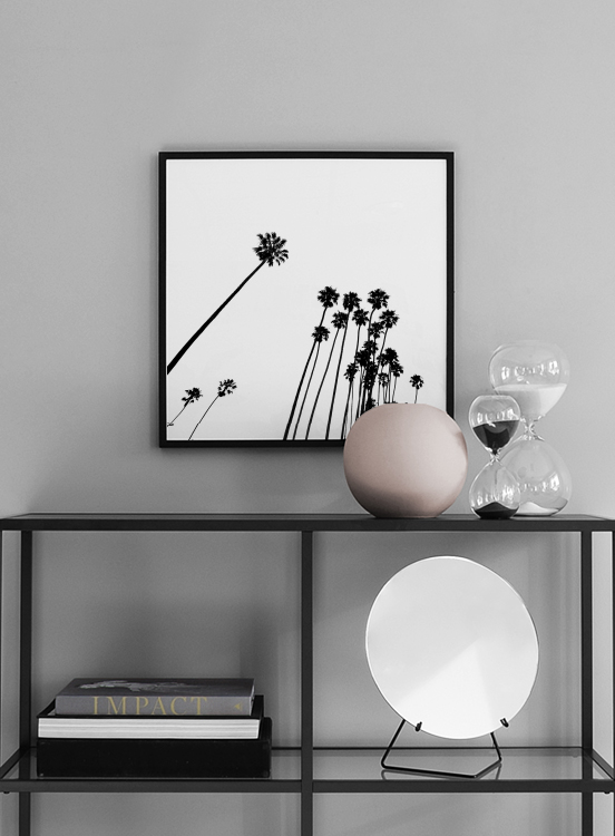 Venice Beach Palm Trees No2 Affiche / Noir et blanc chez Desenio AB (3777)