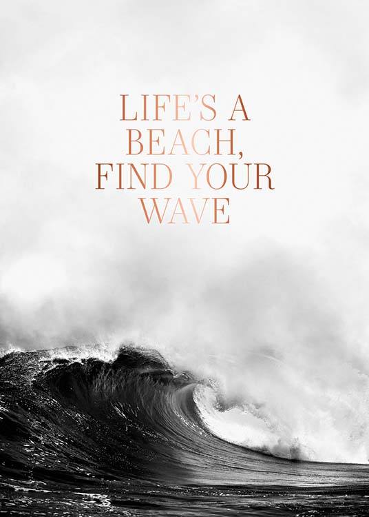 Life's A Beach Affiche
