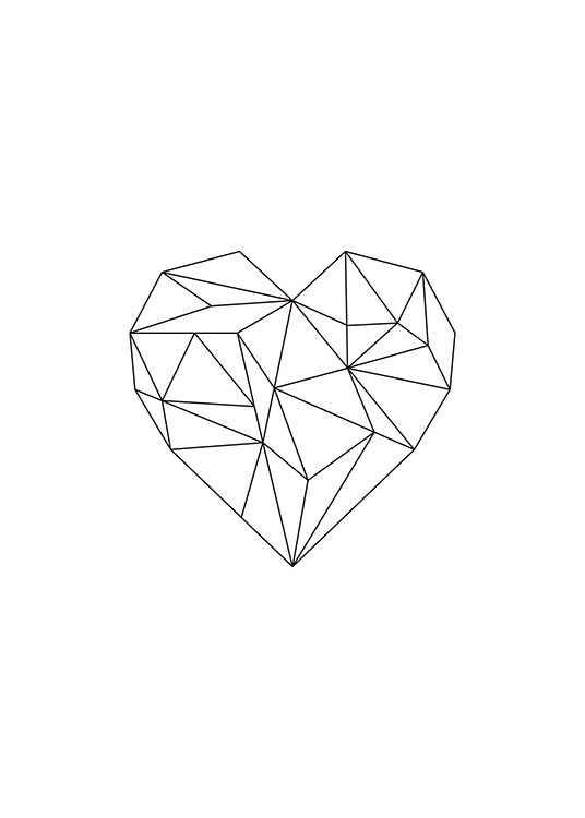 Geometric Heart, Poster