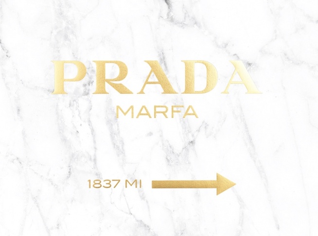 Prada Gold Marble, Affiche