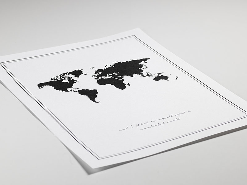 Wonderful World, Affiche / Cartes et villes chez Desenio AB (7981)