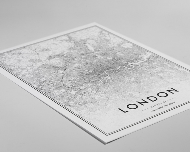 London Poster / Schwarz-Weiss bei Desenio AB (8126)