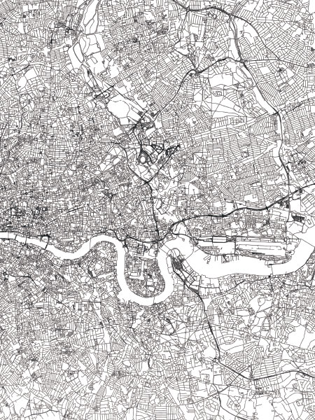 London Poster / Schwarz-Weiss bei Desenio AB (8126)