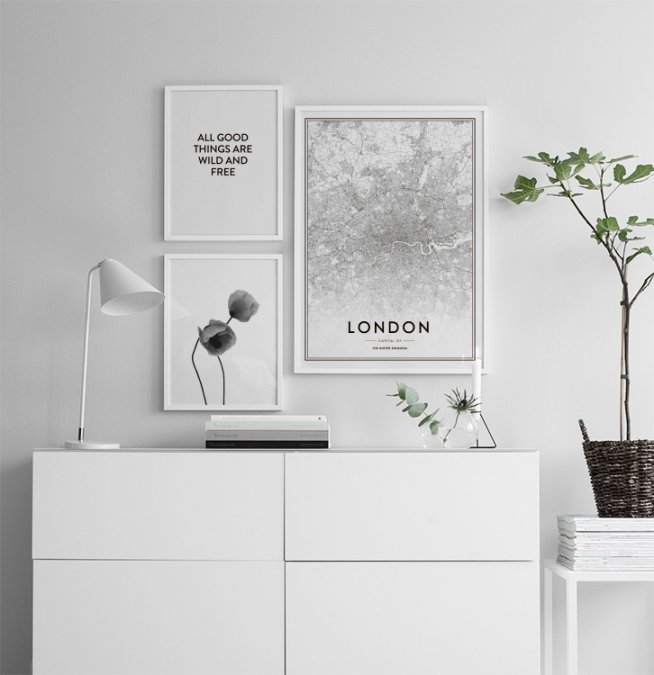 London Poster / Schwarz-Weiss bei Desenio AB (8126)