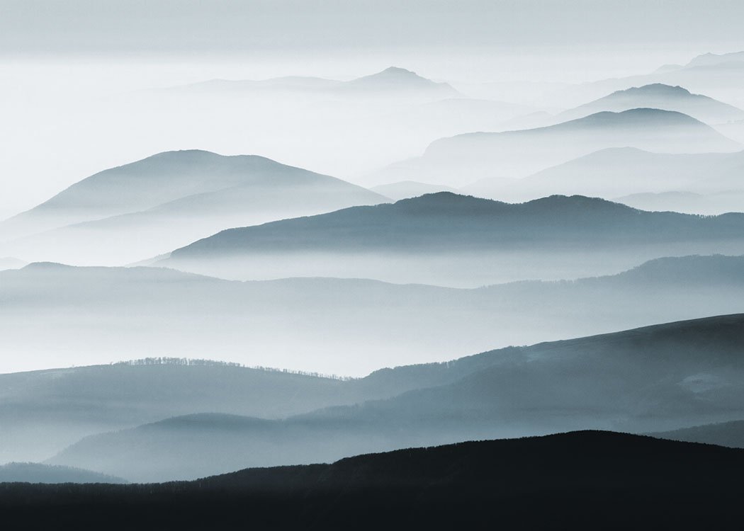 Fog Landscape Poster