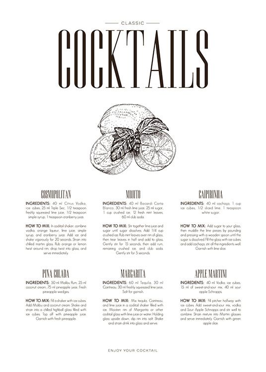 Cocktails, Affiche