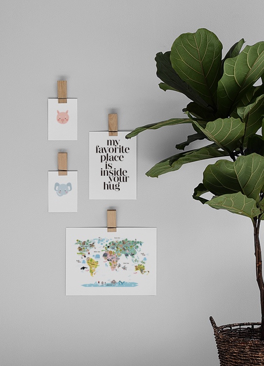 Little Elephant, Poster / Kinder bei Desenio AB (8472)