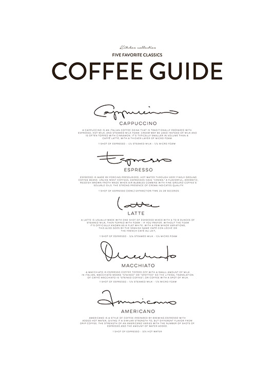 Five Coffee Classics, Poster