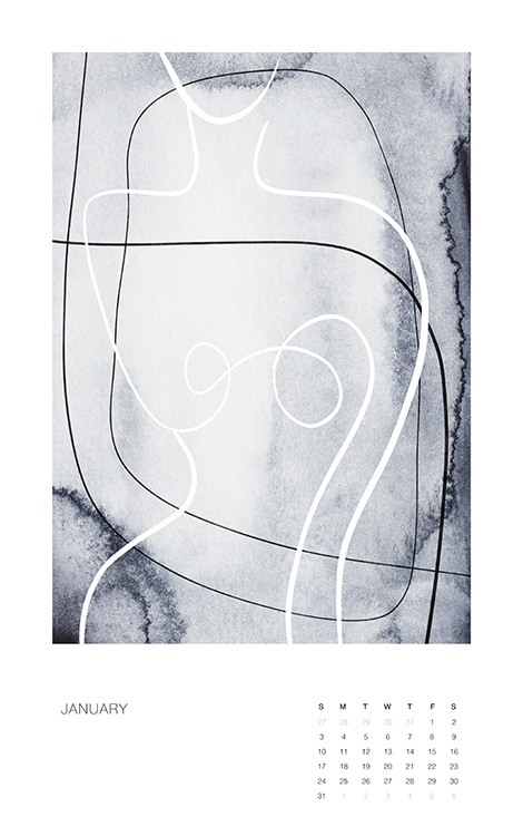 Abstract Art Calendar