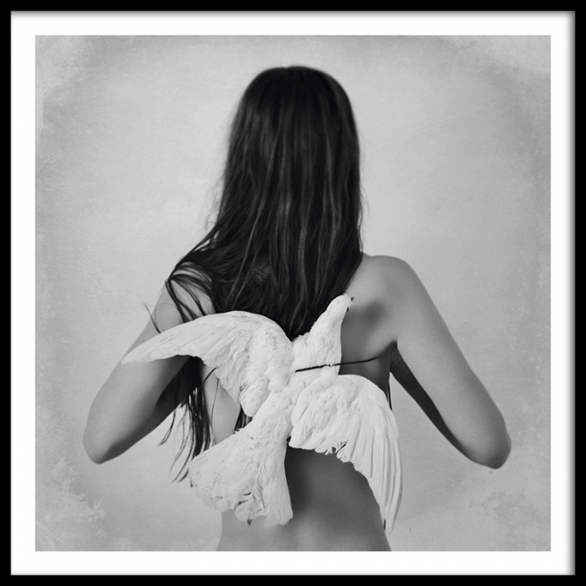 Love Warriors Sky Poster / Schwarz-Weiss bei Desenio AB (Pre5625)