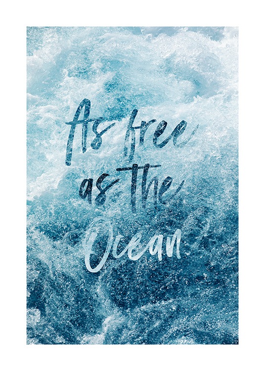 Free as the Ocean Poster