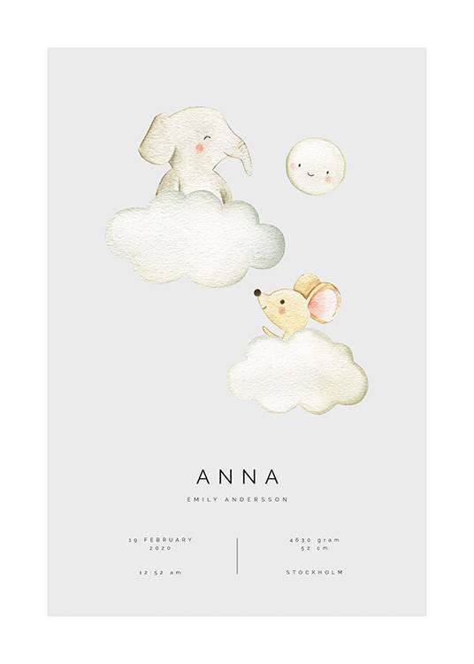 In the Clouds Personal Affiche