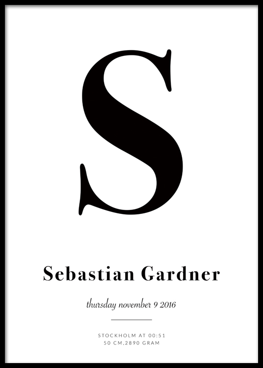  – Zitatebild mit schwarzem, personalisierbarem Text auf einem weißen Hintergrund