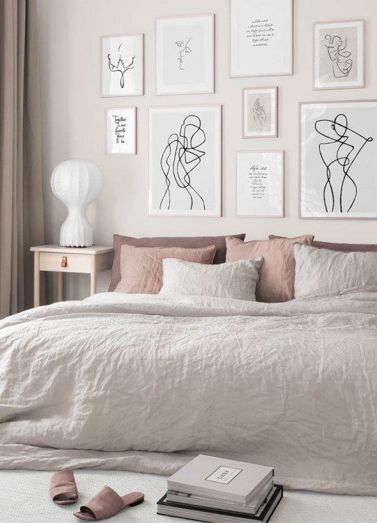 – Line-Art-Zeichnung eines Körpers mit abstrakten Linien