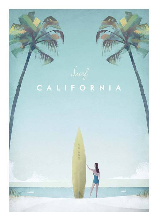 California Travel Affiche
