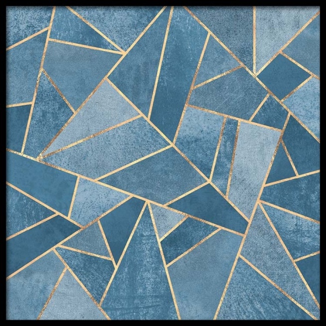 Dusk Blue Stone Affiche / Art chez Desenio AB (pre0027)