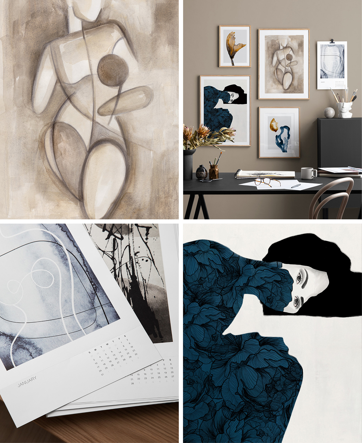 Kunst für dein Home Office - desenio.ch